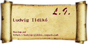 Ludvig Ildikó névjegykártya