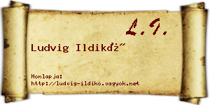 Ludvig Ildikó névjegykártya