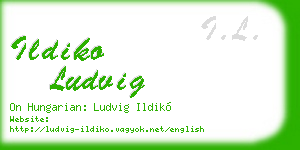 ildiko ludvig business card